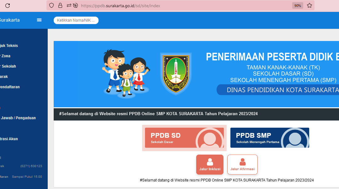 Cara Melihat Hasil Pengumuman PPDB Kota Surakarta Jenjang SD/SMP