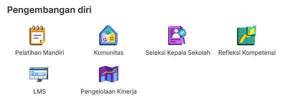 Bukti dukung ini dapat Menggantikan Diklat pada PMM